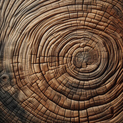 Naklejka premium cross section of tree trunk