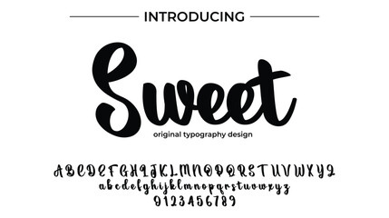 Sweet - Elegant Script Font for Smooth Handwritten Design and Creative Typography
