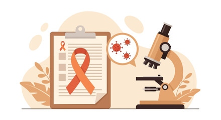 World AIDS Day Medical Checkup Illustration