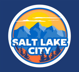 Beautiful mountain and sky views in Salt Lake City, Utah