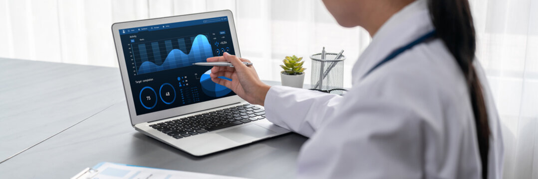 Business data dashboard provide brisk business intelligence analytic for marketing strategy planning