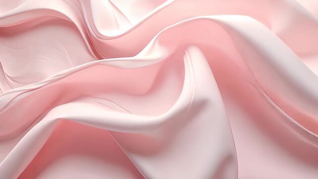Soft Whispers: A Delicate Ballet of Silk: Delicate blush silk drapes and folds, creating a mesmerizing display of soft, flowing textures. Evokes a sense of gentle luxury and elegance.