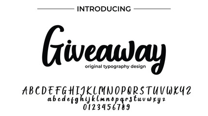 Giveaway - Elegant Script Font for Smooth Handwritten Design and Creative Typography