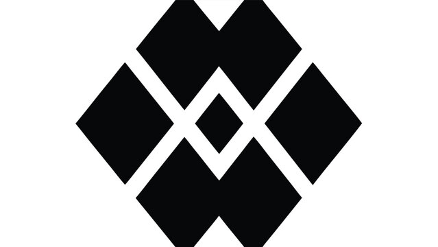 Abstract geometric design featuring diamonds in a minimalist style for modern branding