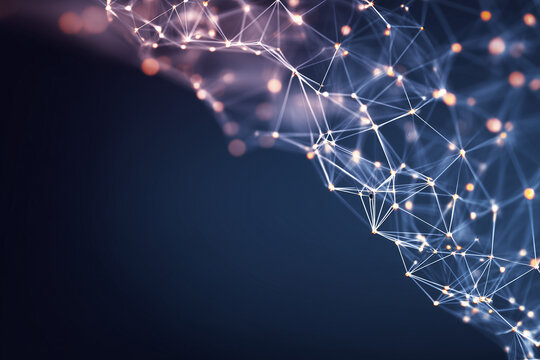 Abstract tech mesh - Powered by Adobe