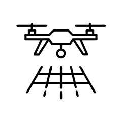 Drone technology in action, capturing detailed aerial view, a modern technology