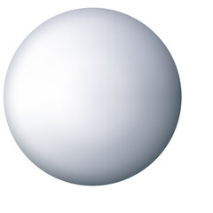 Glossy White Sphere With Soft Shadows and Highlights on a Clean White Background Representing Simplicity and Purity