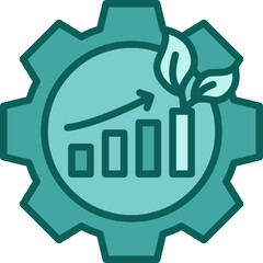 Sustainability Strategy solid icon
