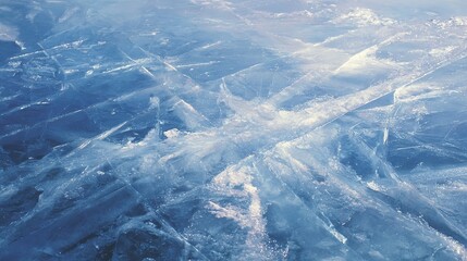 Ice Surface Texture Frosted Glass Pattern Abstract Background Crystal Clear Closeup Macro Textured Design Element Winter Cold Frosty Visual