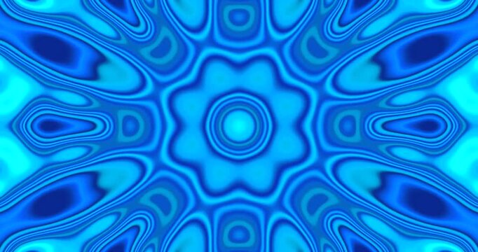 Vibrant blue tunnel video loop creates immersive visual experience with seamless motion and engaging patterns