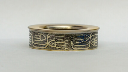 Virola, brazalete de alpaca, plata, acero inoxidable 