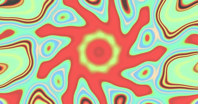 Tunnel video loop creates vibrant and seamless visual effects that mesmerize and captivate viewers with psychedelic patterns and colors