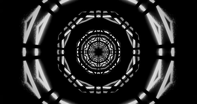 Tunnel visual experience with seamless loop, engaging design that captures mesmerizing patterns and motion over time