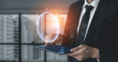 A global quantum computing network for the future of communication and data processing. A worldwide system powered by quantum technology and AI. Motif