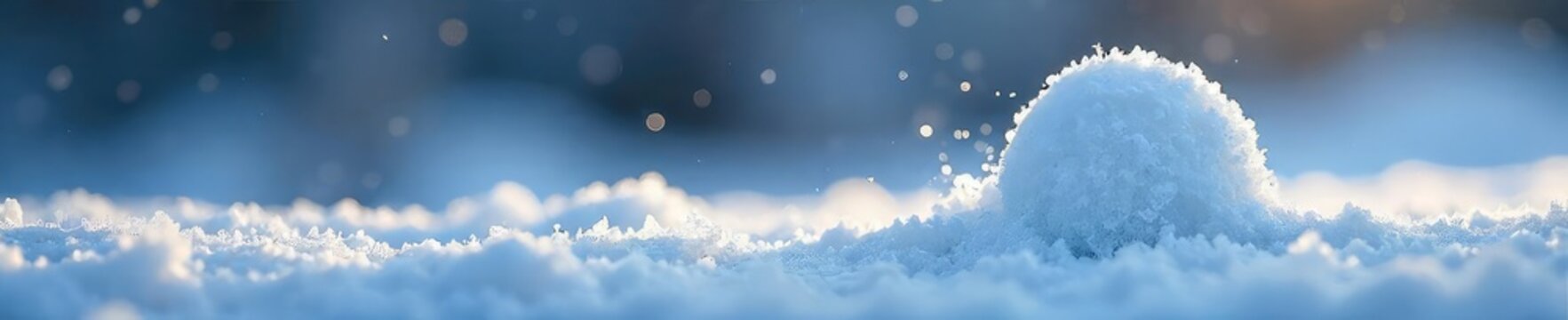 A delicate snowflake begins its transformation into a snowball, a mesmerizing blend of ice crystals and compacted snow The contrast showcases the beauty of winter's ephemeral forms , round, macro