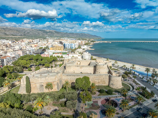 Castle of King Manfred: Coastal guardian of Puglia, the formidable fortress anchors Manfredonia, a gateway to the Gargano Peninsula
