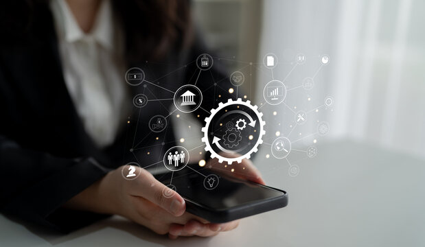 A business process automation and operations management system. A concept for integrating and automating core business functions for efficiency. Motif