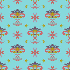 Floral seamless pattern vector illustration for spring summer wallpaper design