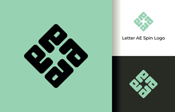 Modern Symmetrical Mint Green Initial Branding Identity