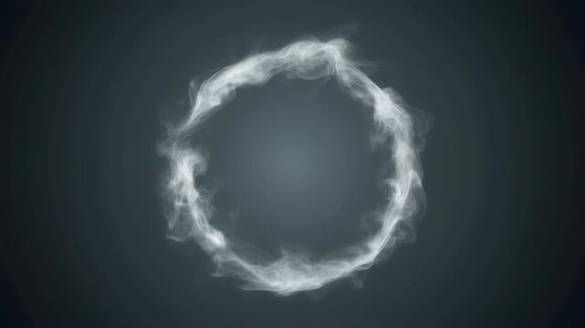 Endless Loop of Floating Smoke Orbit