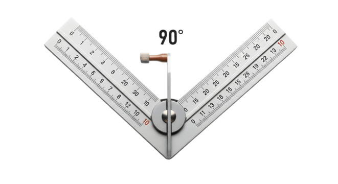 Precision Angle Ruler Measuring 90 Degrees for Accurate Craftsmanship.