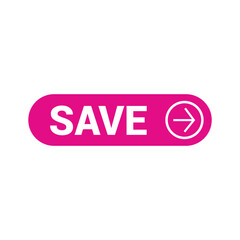 A pink rectangle save with white text and arrow