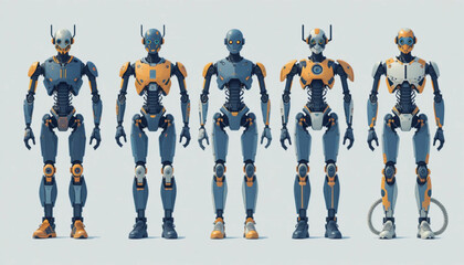 construction workers with a set of tools