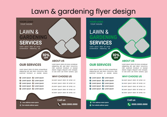 This editable social media flyer template enhances your garden services' online presence. It is perfect for promoting landscaping, lawn care, and outdoor design services across various platforms.
