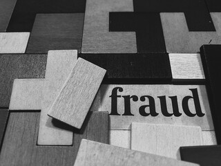 crossword puzzle with a word fraud