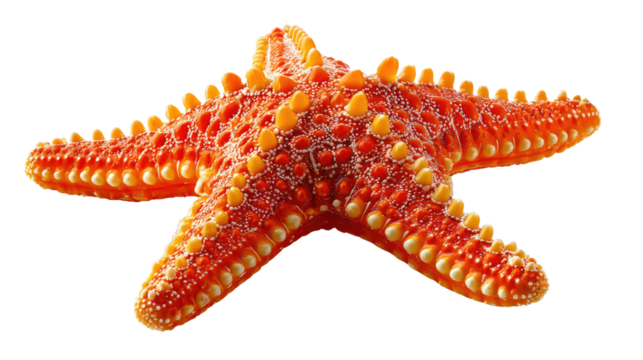 Vibrant Starfish on Display: A captivating close-up showcases a starfish in all its colorful glory. Its intricate details and unique shape evoke the wonder of the ocean