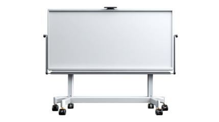 Clean Board, Clear Ideas: A pristine whiteboard awaits inspiration, its blank surface offering a space for creative concepts and strategic planning.