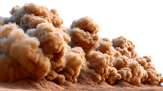 Dust Storm Fury: A breathtaking capture of a powerful dust storm, showcasing nature's raw force and the ominous beauty of an earth phenomenon.