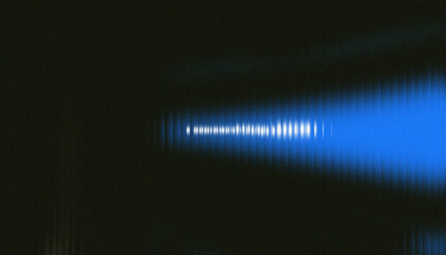 Abstract Blue Light Scan on Dark Textured Background - Data Stream Digital Glitch Effect