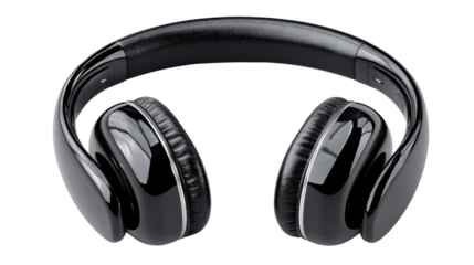 Headphones in Isolation: Sleek, high-fidelity headphones, devoid of any distractions, represent the essence of audio bliss, offering listeners a personal sanctuary for musical immersion.