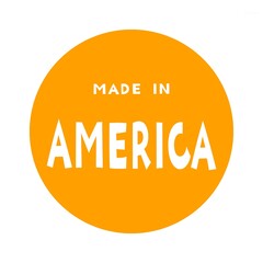 Fototapeta premium Made in America / メイド・イン・アメリカのタイポグラフィデザイン 