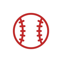 Baseball icon illustration for sports design／スポーツデザイン向けの野球ボールアイコンイラスト