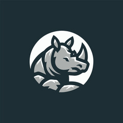 Rhino Stone Rock Logo