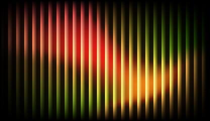 Dark Futuristic Vertical Stripes Gradient Background with Red and Green Neon Glow and Glass Effect