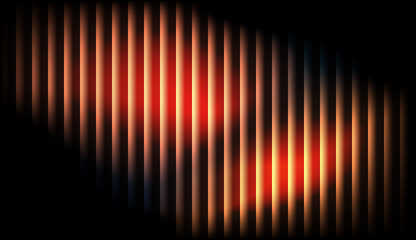 Warm Gradient Glass Effect Background with Glowing Abstract Light Stripes