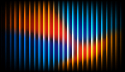 Colorful Gradient Glass Effect Background with Neon Light Reflection Lines