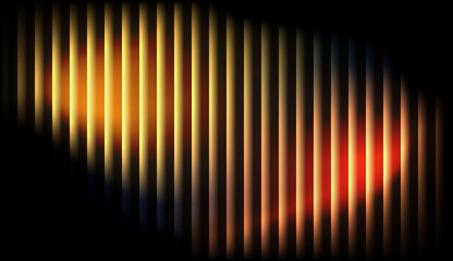 Warm Orange and Red Neon Light Background with Glass Effect