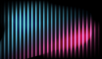 Cyberpunk Neon Light Background with Glass Effect and Blue Pink Gradient