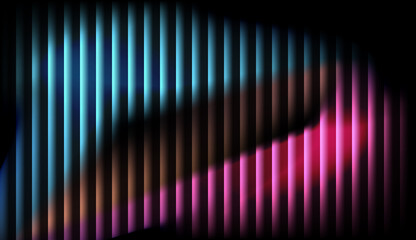 Abstract Neon Light Gradient Background with Glass Effect