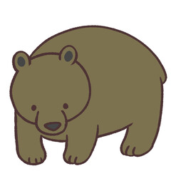 可愛いクマのイラスト