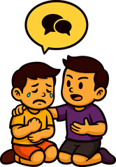 win over a sad friend