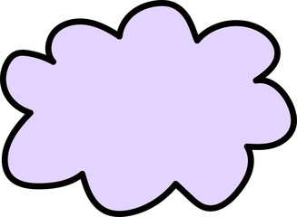 Abstract Blob Shape bubble speech