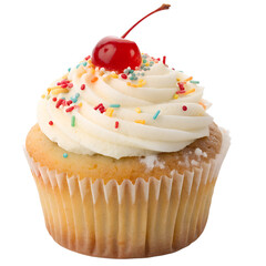 Cupcake isolated on white background