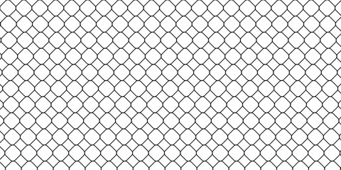 Fototapeta premium Mesh texture for fishing nets. Seamless pattern for sportswear or soccer goal, volleyball net, basketball hoop .Vector