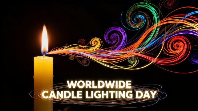 The concept of diverse commemoration, artistic expression, and emotional release of Global Candlelight Day is suitable for art commemorative activities and creative cultural promotional materials.
