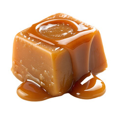Caramel isolated on white background